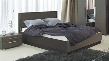 Кровать с подъемным механизмом Наоми 1600, цвет Фон серый, Джут СМ-208.01.02 в Костроме