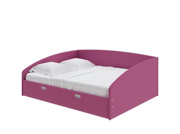 Спальная кровать Bono 160х200, Рогожка (Savana Berry) в Костроме