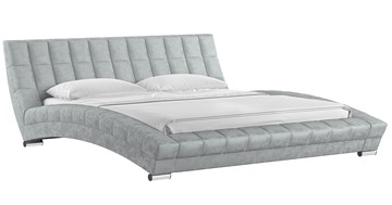 Кровать 2-спальная Оливия 180 арт. Дарлинг грей сандал (светло-серый) с основанием в Костроме