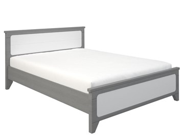 Кровать 2-спальная Боринское Соня 1400, Серый/Белый в Костроме