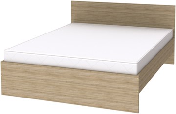 Кровать 2-спальная K16 с основанием, цвет Дуб Сонома в Костроме