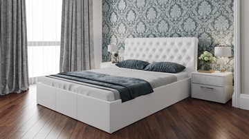 Кровать с механизмом 2-спальная Скарлет (Белая) в Костроме