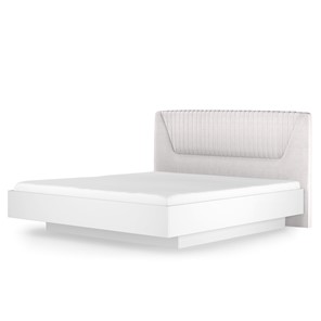 Кровать с подъемным механизмом Марсель-11 (Белый, ткань Catania white) 1400 в Костроме