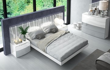 Спальная кровать 606 VANESSA со светодиодной подсветкой (160х200) в Костроме
