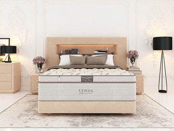 Кровать спальная Smart Compact/Podium M 160х200, Флок (Велсофт Бежевый) в Костроме
