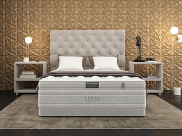 Кровать 2-спальная Cloud Compact/Basement 180х200, Флок (Велсофт Серый) в Костроме