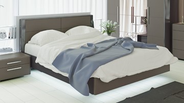 Двуспальная кровать Наоми 1600, цвет Фон серый, Джут СМ-208.01.01 в Костроме