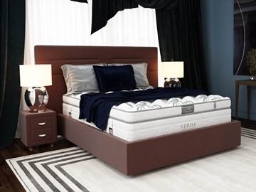 Кровать спальная Modern/Island M 180х200, Флок (Велсофт Спелая слива) в Костроме