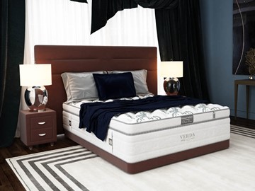 Спальная кровать Modern/Basement 180х200, Флок (Велсофт Спелая слива) в Костроме