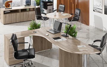 Мебель для персонала Wave 2, рабочий стол и конференц-стол в Костроме