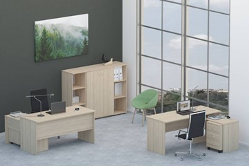 Мебель для персонала Twin для 2 сотрудников со шкафом для документов в Костроме