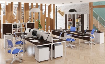 Комплект офисной мебели Imago S - два стола, две тумбы в Костроме