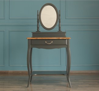 Косметический столик Leontina с зеркалом (ST9321BLK) Черный в Костроме