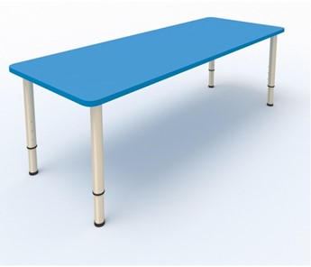 Детский стол 2-местный  (по одну сторону столешн.) СДО-2 (0-3) синий (МДФ) в Костроме