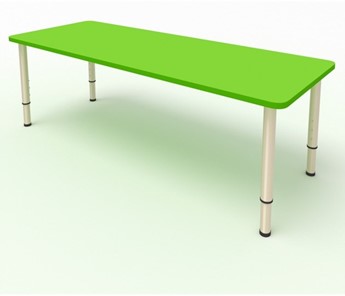 Детский стол 2-местный  (по одну сторону столешн.) СДО-2 (0-3) зеленый (МДФ) в Костроме