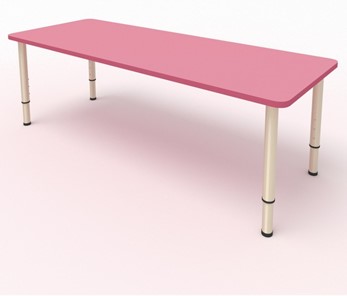Детский стол 2-местный  (по одну сторону столешн.) СДО-3 (0-3) розовый (МДФ) в Костроме