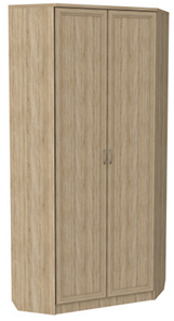 Распашной шкаф 401 угловой со штангой, цвет Дуб Сонома в Костроме