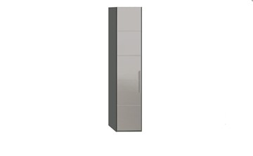 Шкаф Наоми с зеркальной дверью левый, цвет Фон серый, Джут СМ-208.07.02 L в Костроме