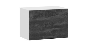 Навесной кухонный шкаф Детройт 1В5Г (Белый/Угольный Камень) в Костроме