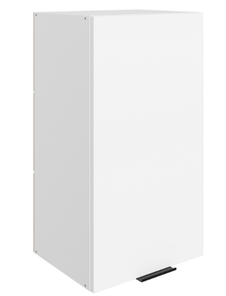 Шкаф на кухню Стоун L400 Н720 (1 дв. гл.) (белый/джелато софттач) в Костроме