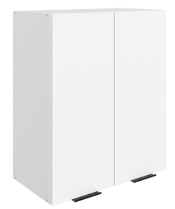 Шкаф навесной Стоун L600 Н720 (2 дв. гл.) (белый/джелато софттач) в Костроме