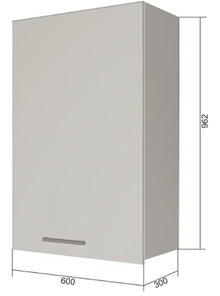 Кухонный шкаф ВС9 60, Бетон пайн/Антрацит в Костроме