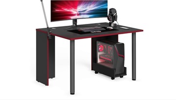 Компьютерный стол SKILLL SSTG 1385.1 , (1360x850x750), Антрацит/ Красный в Костроме