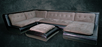 П-образный диван Шад Эвелина со столом-пуфом в Костроме