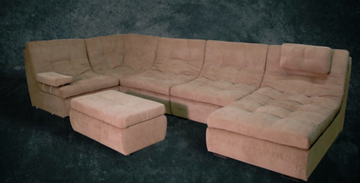 П-образный диван Шад Премьер со столом-пуфом в Костроме
