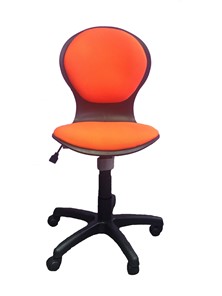 Детское крутящееся кресло Libao LB-C 03, цвет оранжевый в Костроме