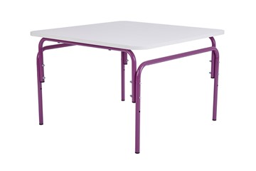 Детский растущий стол Фея Мой малыш, 0-1 гр., белый-фиолетовый в Костроме