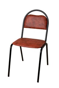 Офисный стул Стандарт СРП-033 Эмаль коричневый кожзам в Костроме
