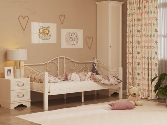 Кровать детская Гарда 7, 90х200, белая в Костроме - изображение