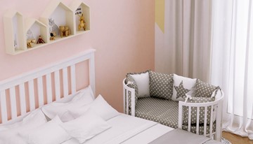 Детская кроватка-трансформер POLINI Kids Simple 911 Белый в Костроме - предосмотр 7