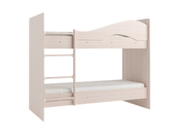 Двухъярусная кровать Мая на щитах со шкафом и ящиками, цвет Млечный дуб в Костроме - предосмотр 2