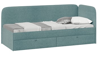 Кровать в детскую Молли тип 1 (80), Микровелюр Scandi Indigo 11 в Костроме