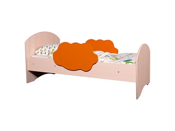 Детская кровать Тучка, корпус Дуб млечный, фасад Оранжевый в Костроме