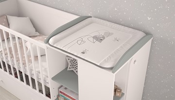 Многофункциональная кровать с комодом POLINI Kids Ameli 800 Белый / Серый, серия AMELI в Костроме - предосмотр 3