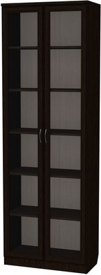Шкаф со стеклянными дверцами 224, цвет Венге в Костроме - изображение