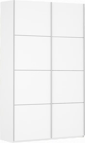 Шкаф 2-х створчатый Прайм (ДСП/ДСП) 1200x570x2300, белый снег в Костроме