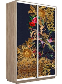 Шкаф 2-дверный Экспресс 1600x450x2400, Золотой орнамент/дуб сонома в Костроме