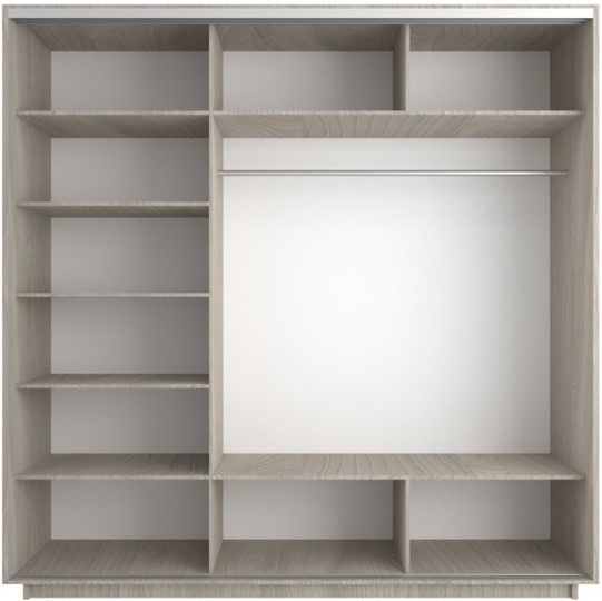 Шкаф 3-створчатый Экспресс (Комби) 1800х600х2200, шимо светлый в Костроме - изображение 1