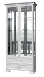 Шкаф-витрина Грация ШР-2, белый, 4 стекла в Костроме