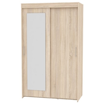 Шкаф 2-дверный Топ (T-1-198х120х45 (5)-М; Вар.1), с зеркалом в Костроме - изображение