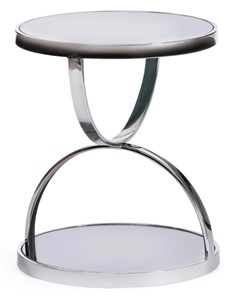 Кофейный столик GROTTO (mod. 9157) металл/дымчатое стекло, 42х42х50, хром в Костроме - предосмотр