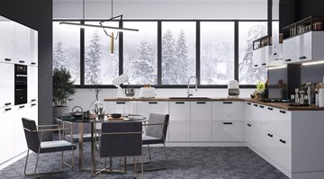 Модульная кухня Аляска, цвет Серый лед/Серый лед в Костроме - предосмотр 2