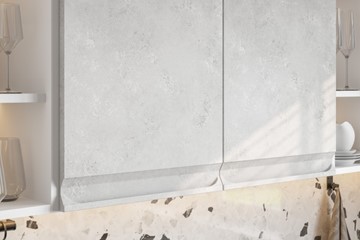 Угловой модульный гарнитур Вельвет, бетон графит/бетон снежный в Костроме - предосмотр 4