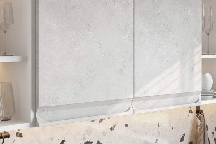 Угловой модульный гарнитур Вельвет, бетон графит/бетон снежный в Костроме - изображение 4