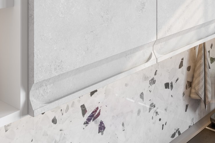 Угловой модульный гарнитур Вельвет, бетон графит/бетон снежный в Костроме - изображение 5