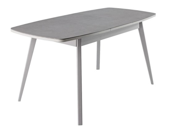 Кухонный стол раскладной Артктур, Керамика, grigio серый, 51 диагональные массив серый в Костроме - изображение